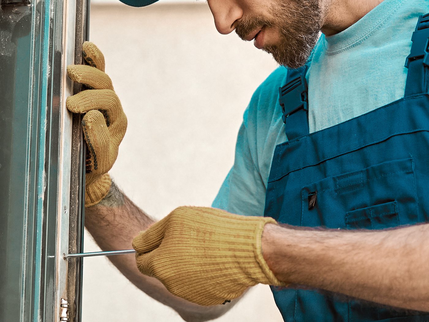 Repairing an office building door